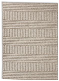 a beige rug with stripes on it