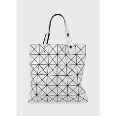 Bao Bao Issey Miyake "Lucent" faux-leather (PVC) tote bag. Lightweight, collapsible style for easy travel. Adjustable tote handles. Easy to clean (wipe with damp cloth); mesh lining. Interior zip pocket. 13.4"H x 13.4"W. Made in Japan. Everyday Use Foldable Tote Shoulder Bag, Foldable Tote Shoulder Bag For Everyday Use, Modern Foldable Bag For Everyday, Rectangular Foldable Shoulder Bag For Daily Use, Trendy Rectangular Foldable Bags, White Foldable Bag For Everyday Use, White Foldable Bags For Everyday Use, Trendy Foldable Rectangular Bag, Foldable Rectangular Shoulder Bag For Shopping