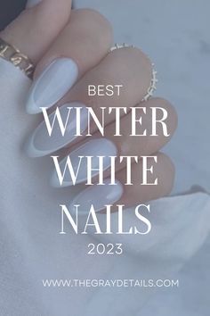 White On White Ombre Nails, White Satin Nails, White Ballerina Nails Design, Velvet Nails White, Cream Holiday Nails, White Holiday Nails Almond, Nails Inspiration December, White Nail Polish Ideas Classy, Shades Of White Nails