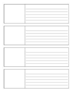 a blank paper with lines on the bottom and one line at the top, in white