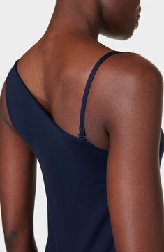 High-stretch fabric offers easy movement in this sporty dress with an asymmetric neckline, a removable strap and built-in shorts with drop-in side pockets. 31" length; 4" inseam; 18" leg opening (size Medium) One-shoulder neck Removable, adjustable strap Shelf bra Built-in shorts underneath with drop-in pockets Moisture-wicking fabric engineered for dryness and comfort 79% polyester, 21% elastane Machine wash, dry flat Imported Sporty Dress, Dungaree Jeans, Flower Girl Tutu, Sweaty Betty, Beachwear Skirt, Sport Dress, Plain Tshirt, Boys Coat, Chunky Boots