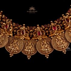 Kasina Sara Antique, Polki Designs, Kasu Haram, Cell Organelles, Kameswari Jewellers, Bridal Jewelry Sets Brides, Antique Gold Earrings, Gold Temple Jewellery