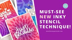 Must-See NEW Inky Stencil Technique! - Jennifer McGuire Ink