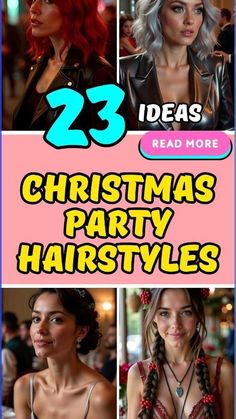 Easy Holiday Hairstyles, Christmas Hairstyles For Black Women, Crazy Christmas Hairstyles, Christmas Party Hair, Futuristic Hair, Classy Christmas Party, Curly Bobs, Holiday Party Hair, Diy Updo