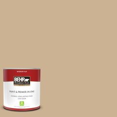 the behr paint is light brown and has a white base