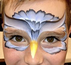 Animal Makeup Looks Easy, Wizard Face Paint, Quick And Easy Face Painting For Kids, Harry Potter Face Paint, Bird Face Paint, Maquillage Harry Potter