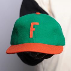 Florida A&M University 1969 Vintage Ballcap – Ebbets Field Flannels Retro Visor Baseball Cap For Sports Events, Vintage Green Flat Bill Hat, Vintage Green Baseball Cap With Flat Brim, Green Six-panel Baseball Cap, Green Six-panel Baseball Cap, One Size, Green Six-panel Baseball Cap One Size, Vintage Green Snapback Dad Hat, Retro Snapback Hat With Visor For Baseball Season, Retro Visor Baseball Cap