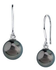 A beautiful pair of 9mm Tahitian South Sea cultured pearl earrings with gorgeous 14K gold mountings. Our Tahitian pearls come directly from the pearl farms of French Polynesia. These pearl earrings comprise of approximately 1.4 grams of the highest quality 14K gold. All pearl earrings are approved by our staff of GIA pearl experts and come packaged in a beautiful pearl jewelry box. Please view the options below to customize your pearl earrings to your specifications. These earrings are approxima Tahitian Pearl Earrings, Pearl Farm, Tahitian Black Pearls, Sea Pearl, Sea Pearls, South Sea Pearls, Tahitian Pearls, South Seas, French Polynesia