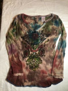 Yes girls long sleeve casual shirt, size 4/5. Cheap Long Sleeve T-shirt With Glitter Print, Y2k Multicolor Tops For Fall, Bohemian Long Sleeve Fall Shirt, Y2k Long Sleeve Tops For Fall, Y2k Long Sleeve Shirt For Spring, Multicolor Long Sleeve Shirt For Fall, Bohemian Long Sleeve Top For Fall, High School Fashion, School Style