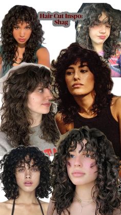 Curly Shag, Wear Headphones, Hair Inspiration Short, Haircuts For Wavy Hair, Wolf Cut