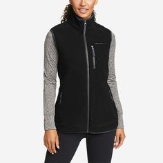 Women's Quest 300 Fleece Vest | Eddie Bauer Outlet Fleece Vest Women, Plus Size Vests, Outdoor Vest, Old Logo, Western Women, Eddie Bauer Women, Outerwear Vest, Fleece Vest, Womens Fleece