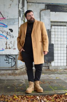 [PaidLink] Classic Goes Cool: Camel Coat - Extra Inches #fallfashionoutfitsplussize Mens Big And Tall Fall Outfits, Mid Sized Men Fashion, 3x Mens Fashion, Plus Size Men’s Fall Fashion, Menswear Plus Size, Large Men’s Fashion, Outfit Ideas For Big And Tall Men, Curvy Men Fashion, Big Men Outfit