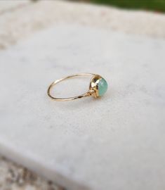 Chalcedony Ring,Gemstone Ring,Birthstone Ring,March Birthstone,Turquoise Ring,Minimal Ring,14k Gold Blue Ring,Light Blue Ring,Stackable Ring Fine Jewelry Chrysoprase Ring, Minimalist Aquamarine Gemstone Rings, Turquoise Gemstone Moonstone Ring, Dainty 14k Gold Turquoise Gemstone Ring, Dainty 14k Gold Turquoise Ring, Turquoise Aquamarine Birthstone Ring, Chrysoprase Gemstone Ring For May Birthstone, Yellow Gold Rings With Chrysoprase Gemstone, Minimalist Aquamarine Ring Jewelry