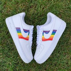 Take a walk on the wild side in these Rainbow Doodle Custom Air Force 1s! Make a colorful statement and show off your bold, daring side with these unique shoes. Dare to be different and seize the day in these one-of-a-kind kicks! 😎 🔥 100% genuine, Brand New.👟 Custom sneakers.💫 Every pair is hand-made to order.✨ Best quality waterproof and scratch-proof paints used.✨ 1000+ satisfied customers across various platforms. 🌎Free worldwide shipping,shipping within 5-12 working days🎁 Treat the sho Rainbow Doodle, Air Force 1s, Rainbow Paint, Rainbow Painting, Custom Air Force 1, Seize The Day, Walk On The Wild Side, Dare To Be Different, Leather Paint