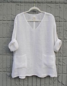 Linen tunic organic womens tshirt One Size Gauze Tunic, Linen Gauze, Linen Tunic Tops, Loose Tunic, Gauze Top, Womens Blouses, Oversized Tunic, Linen Tunic, Plus Size Womens Clothing