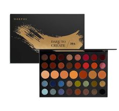 Description Shade Names Ingredients Exclusively at Morphe! LIMITED-EDITION HOLIDAY COLLECTION These 39 super-pigmented shades create your ultimate color wheel. Create some party magic with four rows of the perfect color combos and a row of super-sized transition shades. Be your own muse. We dare you. #DareToCreate GET THE "DARE TO CREATE" LOOK: James Charles Look-1 EYES Brow Highlight: Concealer Stick in Vanilla Pudding Crease: Transitional (inner), Fickle (center), Expose... Morphe 35o, Be Your Own Muse, Nature Makeup, Makeup Eyeshadow Palette, Concealer Stick, Face Makeup Brush, Makeup To Buy, James Charles