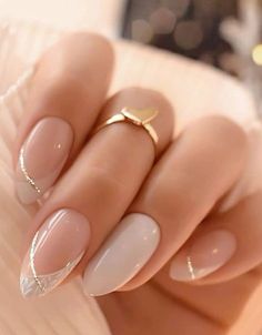 Off White Bridal Nails, Nails Design For Bride, Acrylic Nails Gel Polish Ideas, October Wedding Nails For Bride, Nail Ideas For Formal, Simple Gem Designs On Nails, I Do Nails For Bride, Romantic Nails Brides, Bride Nail Designs