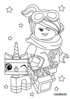 the lego movie character coloring pages