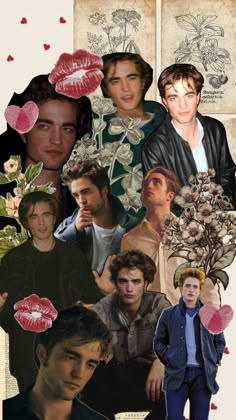 collage of the twilight saga breaking dawn, robert patties, and edward scissor