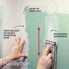 a person painting the wall with green paint and instructions on how to use it in their home