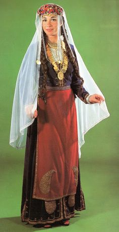 Bulgarian Costume, Bulgarian Culture, Bulgarian Clothing, Folk Embroidery, Eastern European, Winter Dress