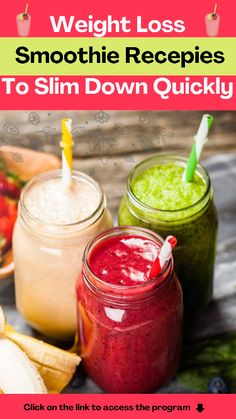 smoothie recipes to slim down quickly