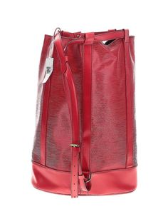 Louis Vuitton Leather Bucket Bag Size: One Size Bags - used. 100% Calf Leather | Louis Vuitton Leather Bucket Bag: Red Bags Leather Bucket Bag, Leather Bucket, Louis Vuitton Handbags, Calf Leather, Bucket Bag, Women Handbags, Louis Vuitton, Handbags, Leather