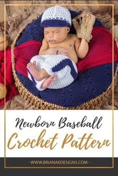 Life is like a baseball game. when you think a fastball is coming, you gotta be ready to hit the curve. -Jaja Q  This newborn baseball outfit is cute for any little slugger as a costume or photography prop. Pattern includes instructions for the pants, baseball hat, and glove. Crochet Pattern by Briana K Designs #baseball #newbornprop #crochetoutfit #crochetpattern Atlanta Braves Crochet Pattern, Crochet Patterns Newborn Boy, Baseball Crochet Pattern, Crochet Baseball Lovey, Newborn Firefighter Crochet Pattern Free, Crochet Baby Fishing Outfit Free Pattern, Crochet Baseball Hat, Baseball Baby, Baseball Outfit