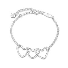 PRICES MAY VARY. CONNECTED HEARTS DESIGN - The interlocking heart design of this friendship bracelet symbolizes the unbreakable bond between friends and loved one, lovely gift that shows your bff how much you care GENUINE 925 STERLING SILVER – Our Friendship bracelet is made with real 925 sterling silver, which is hypoallergenic and free from harmful materials like nickel, lead, and cadmium. Perfect for those with sensitive skin. PERFECT FOR ANY OCCASION - Whether as birthday, anniversary, Chris Heart Bracelet For Best Friend, Heart Bracelet For Friendship And Mother's Day, Sterling Silver Heart Bracelet For Friendship, Mother's Day Friendship Heart Bracelet, Bff Friendship Bracelets, Bracelets For Sisters, Matching Bff, Cute Friendship, Connected Hearts