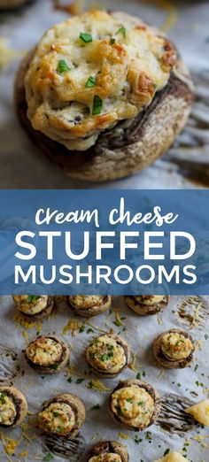 cream cheese stuffed mushrooms are an easy appetizer for any occasion they want to eat