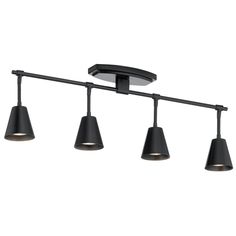 The Sylvia Rail Light has flexible arms and sleek tapered shades giving these rail lights a simple midcentury modern inspired style. Features move-able heads that enhance your ability to create the light delivery that your space needs. Suitable for a wide variety of applications. Available in Black, Satin Nickel or Brushed Natural Brass. Can be wall or ceiling mounted. Choose from four or six light option. ETL listed. Suitable for damp locations. Kichler Lighting, Brass Color, Lighting Solutions, Midcentury Modern, Black Satin, Floor Lamp, Wall Lights, Table Lamp, Mid Century