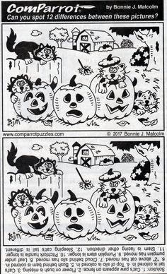 two pages from the comic strip about pumpkins