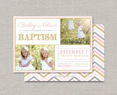 LDS Baptism Invitation - Bailey by announcingyou on Etsy https://www.etsy.com/listing/160836302/lds-baptism-invitation-bailey Its Great To Be 8, Cinderella Invitations, Luau Party Invitations, Groomsmen Invitation