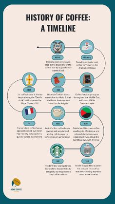 the history of coffee and how it's made into an info sheet for kids