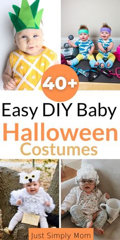 easy diy baby halloween costumes for babies and toddlers that are super cute to make