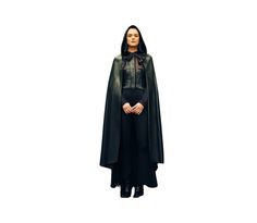 Introducing our Handmade Pure Black Leather Gothic Look Cloak, a striking blend of medieval elegance and gothic allure. Crafted with care, this cloak embodies timeless sophistication with its sleek design and luxurious black leather construction. The hood adds an air of mystery and intrigue, making it a perfect choice for those seeking a gothic-inspired look. Whether for festivals or everyday wear, this unisex cloak promises to elevate any outfit with its unique style. Give the gift of leather l Black Gothic Larp Costumes, Medieval Black Costume For Winter, Black Gothic Costume For Larp, Medieval Black Halloween Costume, Black Costumes For Larp At Medieval Festivals, Black Vampire Costume For Larp, Black Gothic Costume For Medieval Festivals, Black Medieval Costume For Fantasy Events, Medieval Black Costume For Fantasy Events