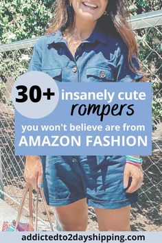 If you love cute rompers for spring and summer 2022 then you'll love these adorable romper finds on Amazon fashion! Stylish and fashionable rompers for women that are on trend and affordable! Total amazon fashion must haves! Womens Romper, Fashion Must Haves, Finds On Amazon, Rompers For Women, Amazon Dresses, Amazon Clothes, Casual Day Outfits, Romper Outfit, Cute Rompers