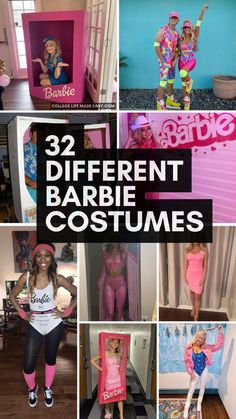 Barbie Halloween costume ideas for adult women, 32 types of Barbie to dress up as Vintage Barbie Costume, Barbie Theme Party, Themed Halloween Costumes, Hallowen Ideas