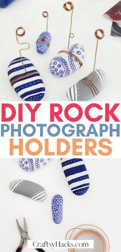 an image of diy rock photography holders