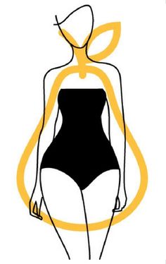 a drawing of a woman in a black swimsuit with a yellow circle around her