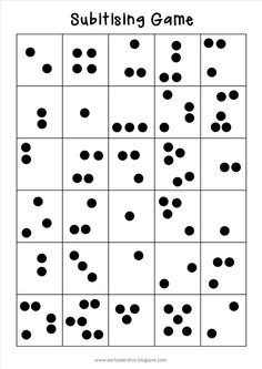 sudbing game with black dots on white paper