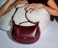 Moon Bag, Dark Red Shoulder Bag, Luxury Burgundy Shoulder Bag, Isabel Marant Wardy Bag, Isabel Marant Bag, Isabel Marant Oskan Bag, High-end Red Leather Shoulder Bag, Alien Girl, Midsize Outfits