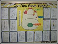 a bulletin board with writing on it that says can you save fried? and an image of