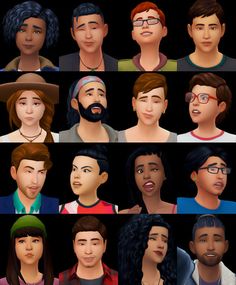 an image of many people with different facial expressions