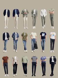 Kpop Fashion Men, Simple Casual Outfits, Smart Casual Men, Men Fashion Casual Shirts