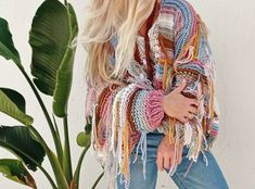 Multicolor Knitted Cardigan For Fall, Multicolor Knit Cardigan For Fall, Fall Multicolor Knit Cardigan, Bohemian One-size Soft Knit Sweater, Multicolor Soft Knit Cardigan For Fall, Bohemian Textured Knit Cardigan For Fall, Bohemian Textured Knit Cardigan For Spring, Fall Multicolor Soft Knit Cardigan, Spring Bohemian Textured Knit Cardigan