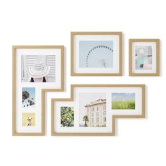 four framed photographs hanging on the wall