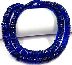 GEMSTONE  BLUE SAPPHIRE SHAPE           TYRE (FACETED SIZE                7 To 11.MM (WIDTH LENGTH         18 INCH LONG STRAND COLOUR        BLUE QUALITY        AAAA+ BEAUTIFUL SAPPHIRE TYRE SHAPE BEADS FOR JEWELRY MAKING BEADS.   WHOLESALE PRICE If you have any questions about this item please contact me I will get back to you as soon as. We accept bulk or wholesale orders for any gemstone which you'll get best wholesale prices! Hence you can contact me with your requirement of bulk or wholesale order. I'll be happy to fulfill your order. Gemstone Beads Wholesale, Gemstone Beads Jewelry, Ruby Beads, Beads Wholesale, Making Beads, Beads Online, Sapphire Necklace, Ruby Gemstone, Wholesale Beads