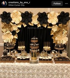 Black And Gold Quince Theme, Quinceanera Black And Gold, Black And Gold Quinceanera, Black And Gold Sweet 16, Black And Gold Dessert Table Ideas, Black And Gold Quinceanera Theme, Black And Gold Quince, Black Quince, Rose Gold Quince