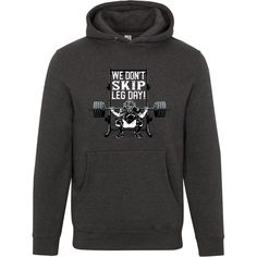 Showcase your dedication to fitness with the "We Don't Skip Leg Day" Unisex premium hoodie. Made from durable, high-quality fabric, this t-shirt is perfect for catchers and athletes who take leg day seriously. Double-needle top stitch on all seams. 1x1 ribbing at sleeve cuff and waistband DTM round drawcord with tipped ends and metal eyelets 80% Cotton, 10% polyester, 10% recycled polyester from plastic bottles The 3-end fleece fabric has a tight knit construction giving it better printability a Dont Skip Leg Day, Leg Day, Sleeve Cuff, Legs Day, Plastic Bottles, Fleece Fabric, Unisex Hoodies, Quality Fabric, Best Gifts